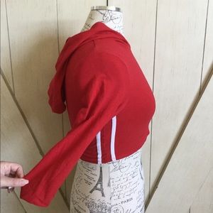 💋Fashion Nova Striped Cropped Hoodie💋